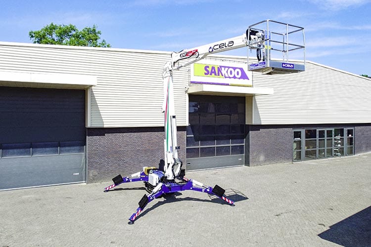 Buy a boom lift with service from Sankoo