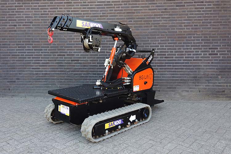 Bg Lift M060 mini hijskraan op rupsen